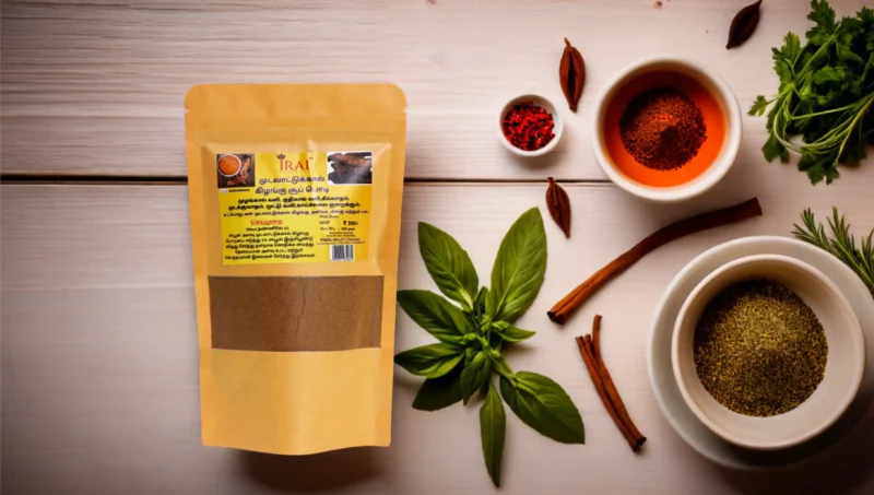 Mudavattukal Kilangu Soup Powder 100gm + Mudavattukal Kilangu Thailam 100ml - Image 3