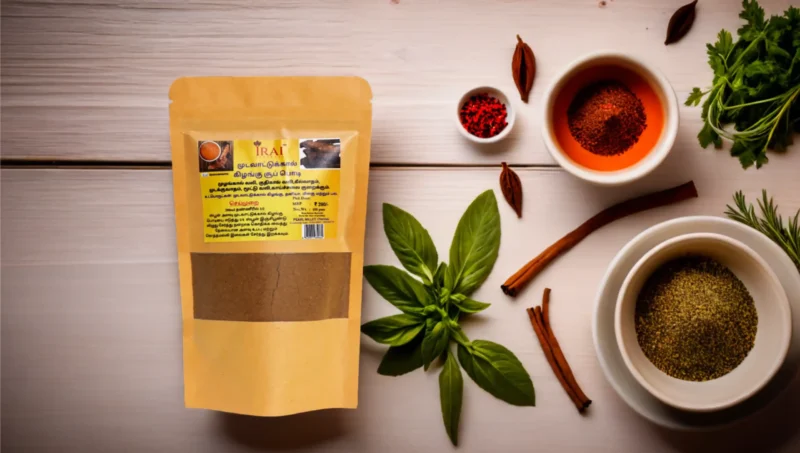 Mudavattukal Kilangu Soup Powder 100gm + Mudavattukal Kilangu Thailam 100ml - Image 3