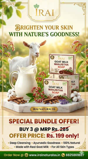 GOAT MILK MANJISTHA SOAP ( Pack Of 3 )
